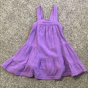 GAP Purple Sleeveless Tiered Sundress